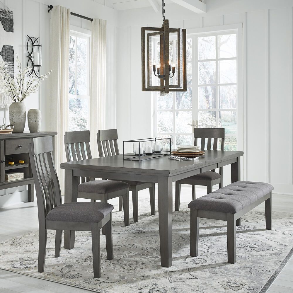 Ashley Hallanden 50&quot; Dining Bench in Antiqued Gray, , large