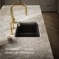 Kohler Cairn 24.5" Undermount Single-Bowl Kitchen Sink in Matte Black, , large