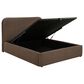 Pacific Landing Anders Queen Lift Top Storage Bed in Chocolate, , large