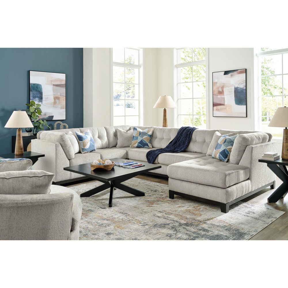 Ashley 3-Piece Right Facing Sectional with Chaise in Stone, , large