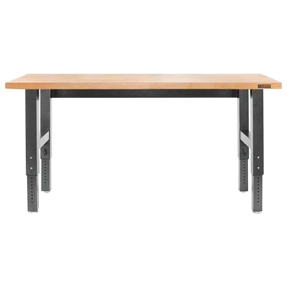 Gladiator 6" Adjustable Height Hardwood Workbench in Hammered Granite, , large