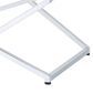 Furniture of America Moser Coffee Table Set in Glossy White and Chrome (Set of 2), , large
