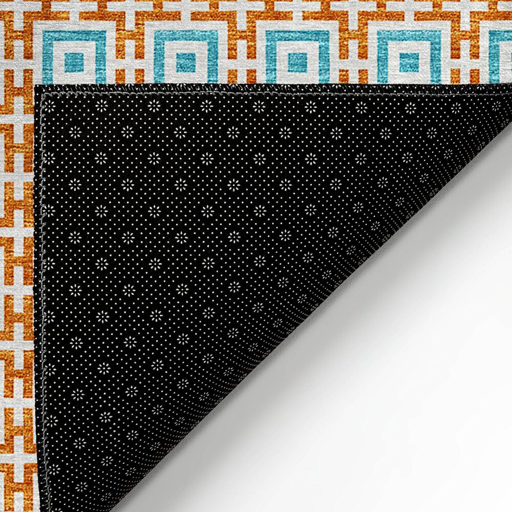 Dalyn Rug Company Marlo 2&#39;3&quot; x 10&#39; Orange Indoor/Outdoor Runner, , large