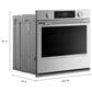 KitchenAid 27" Single Wall Oven with Assisted Cook Cycles in PrintShield Stainless, , large