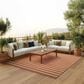 Nourison Positano POS03 Terracotta and Ivory 7" x 10" Indoor/Outdoor Area Rug, , large