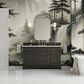 James Martin Vanities Brookfield 60" Single Bathroom Vanity in Black Onyx with 3 cm White Zeus Quartz Top and Rectangular Sink, , large