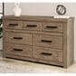 Ashley Oliandon 7-Drawer Dresser Only in Natural Rustic, , large