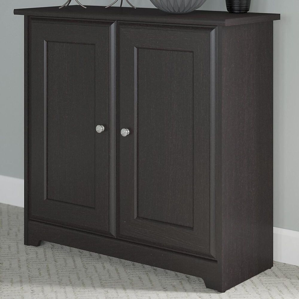 Bush Cabot Small Storage with Doors in Espresso Oak Nebraska