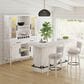 Mayberry Hill Rogen Swivel Bar Stool in Rustic White and Black, , large