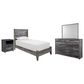 Ashley Baystorm 4 Piece Twin Panel Bed Set in Smokey Gray, , large