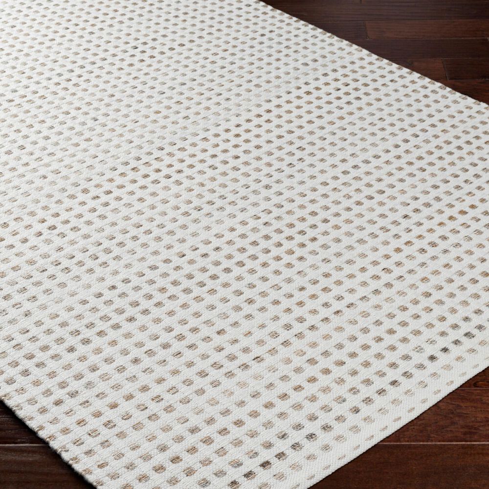 Surya Ariel White, Medium Gray and Taupe 10&#39; x 14&#39; Area Rug, , large