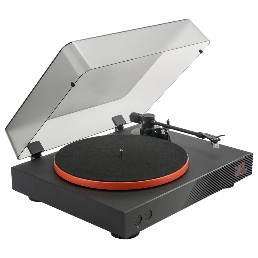 JBL Spinner Turntable with Bluetooth Connectivity in Black and Orange, , large