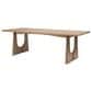 Jennifer Taylor Home Carmel 94" Reclaimed Pine 8-Seater Dining Table in Antique Natural Brown, , large