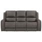 Simeon Collection Belmont Power Reclining Sofa in Autumn Fog, , large