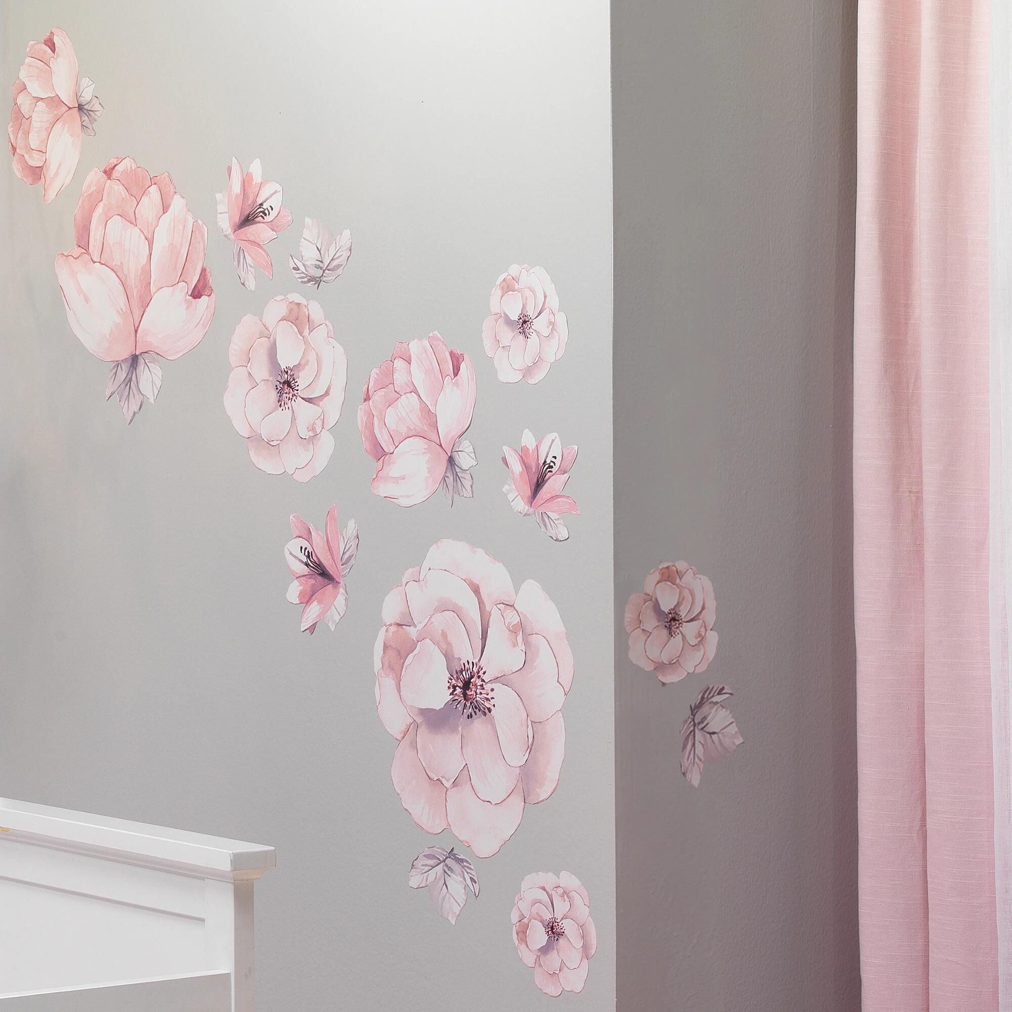 Watercolor floral 9 piece crib bedding set new arrivals