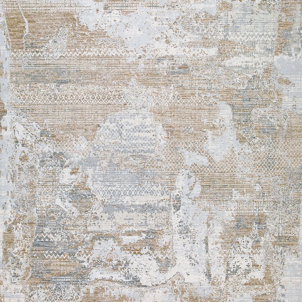 Surya Brunswick 6&#39;7&quot; Round Cream, Light Slate, Blue, Olive, Seafoam and Taupe Area Rug, , large