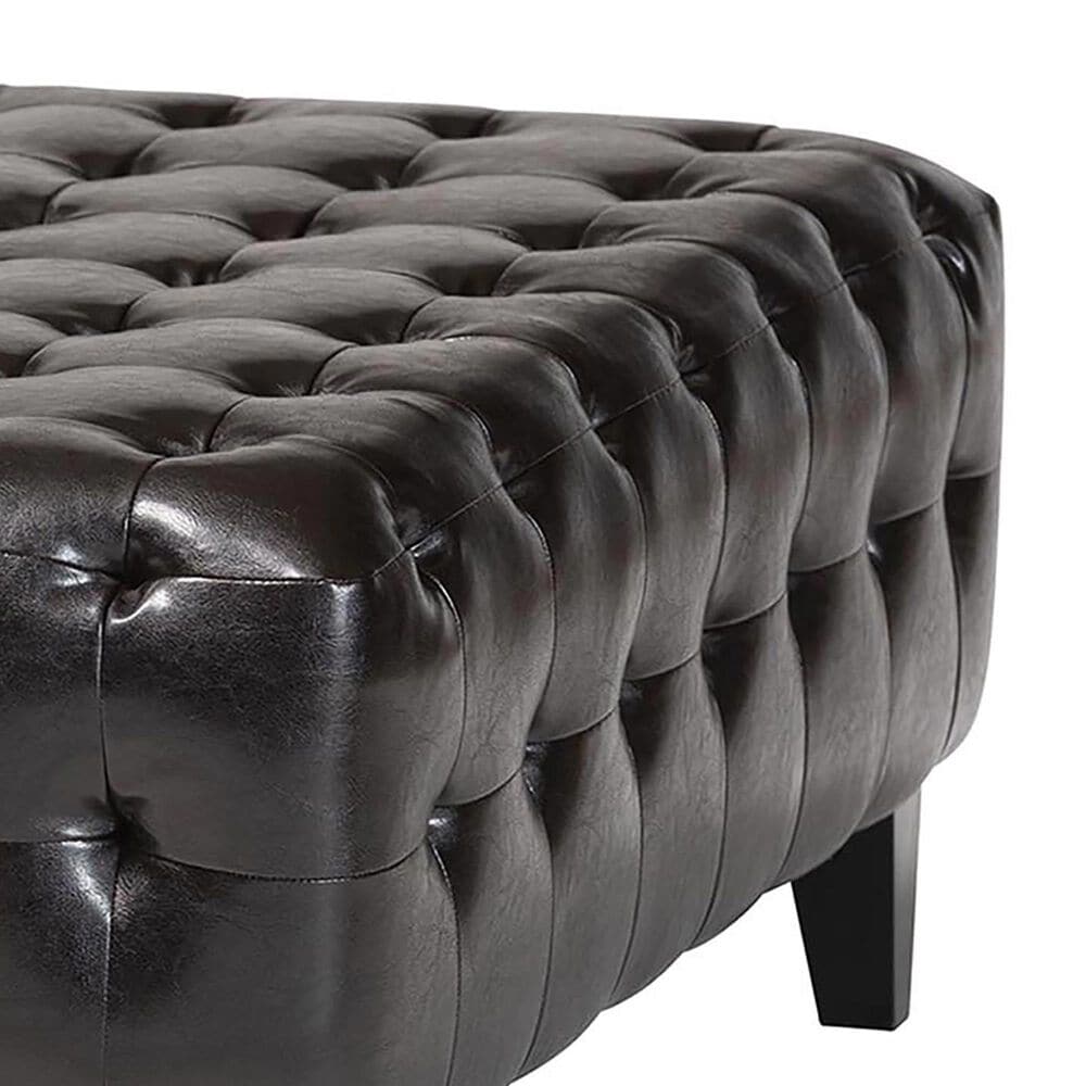 Baxton Studio Pemberly Ottoman in Dark Brown, , large