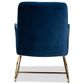 Baxton Studio Sennet Arm Chair in Navy Blue, , large