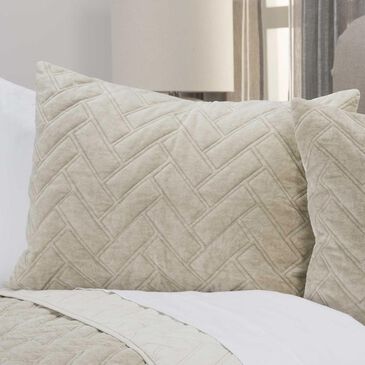 Rizzy Home Riviera Donny Osmond 20" x 36" King Sham in Natural, , large
