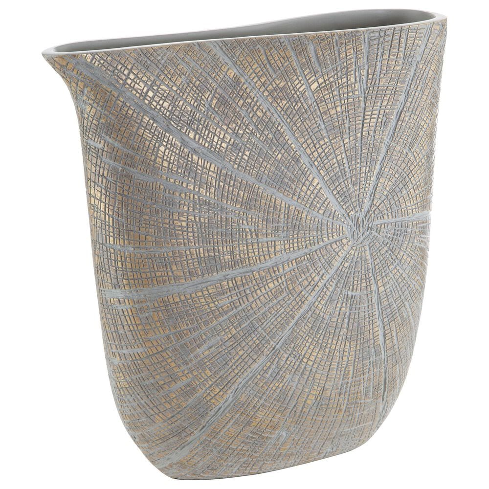 Ashley Ardenley 15&quot; Vase in Antique Gold, , large