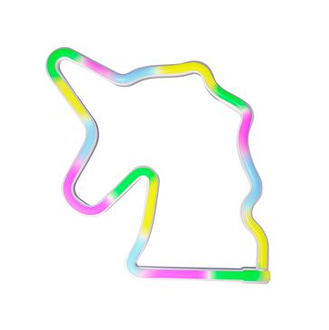 iLLUMINA Unicorn LED 8.6" Wall Sign in Multi Color, , large
