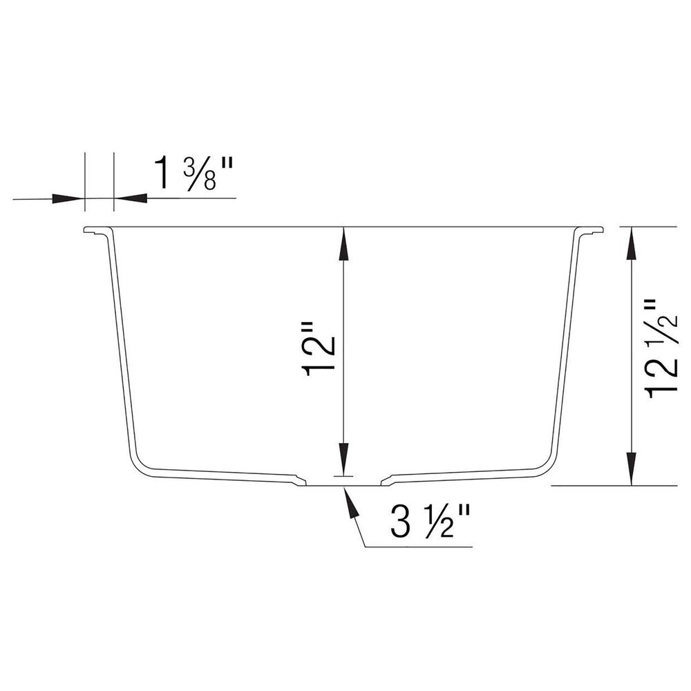 Blanco Liven 25&quot; Dual Mount Laundry Sink in Soft White, , large