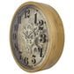 Yosemite Home Decor Gold Round Gear Wall Clock in Gold, Light Cream, Beige and Black, , large