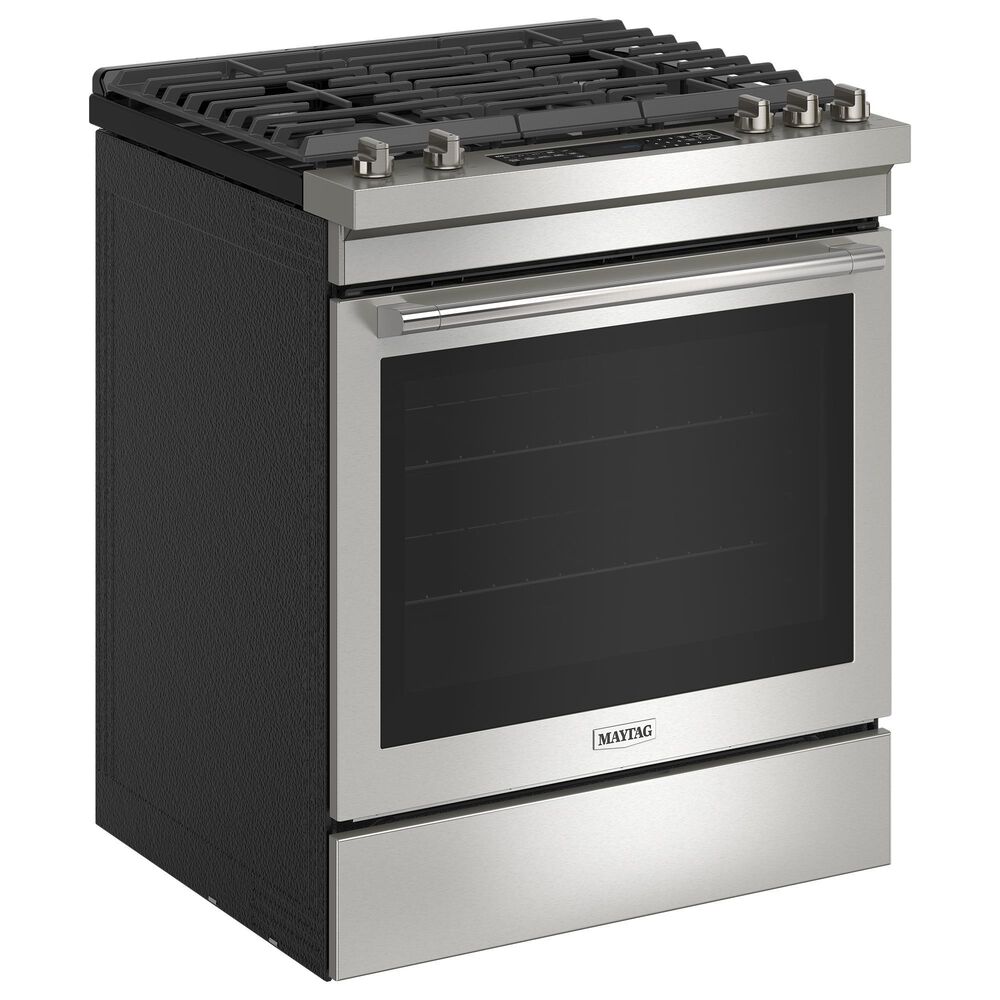 Maytag 2-Piece Kitchen Package with 30&quot; Gas Range and 1.1 Cu. Ft. Over-the-Range Microwave in Fingerprint Resistant Stainless Steel, , large