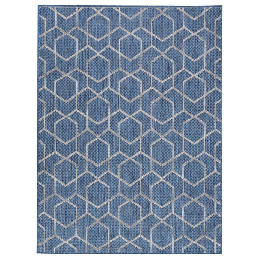 Nourison Horizon HOZ01 Denim 8&#39; x 10&#39; Indoor/Outdoor Area Rug, , large