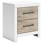 Ashley Charbitt 4-Piece Queen Panel Bedroom Set in Brown and Matte White, , large