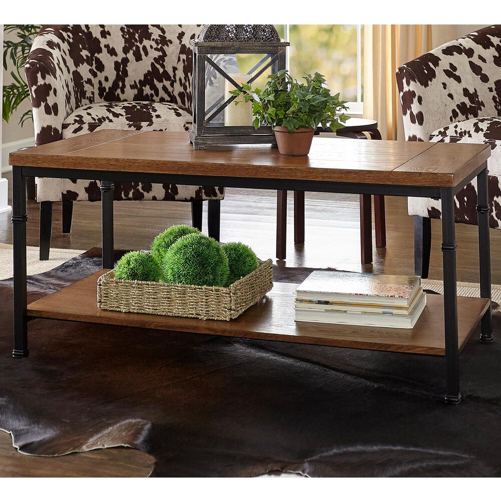 Linden Boulevard Austin Coffee Table in Brown, , large