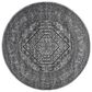 Safavieh Adirondack ADR108A-6R 6" x 6"  Silver/Black Round Rug, , large