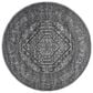 Safavieh Adirondack ADR108A-6R 6" x 6" Silver/Black Round Rug, , large