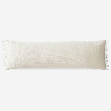 Sunday Citizen Snug Muslin 48" x 14" Lumbar Throw Pillow in Natural Beige, , large