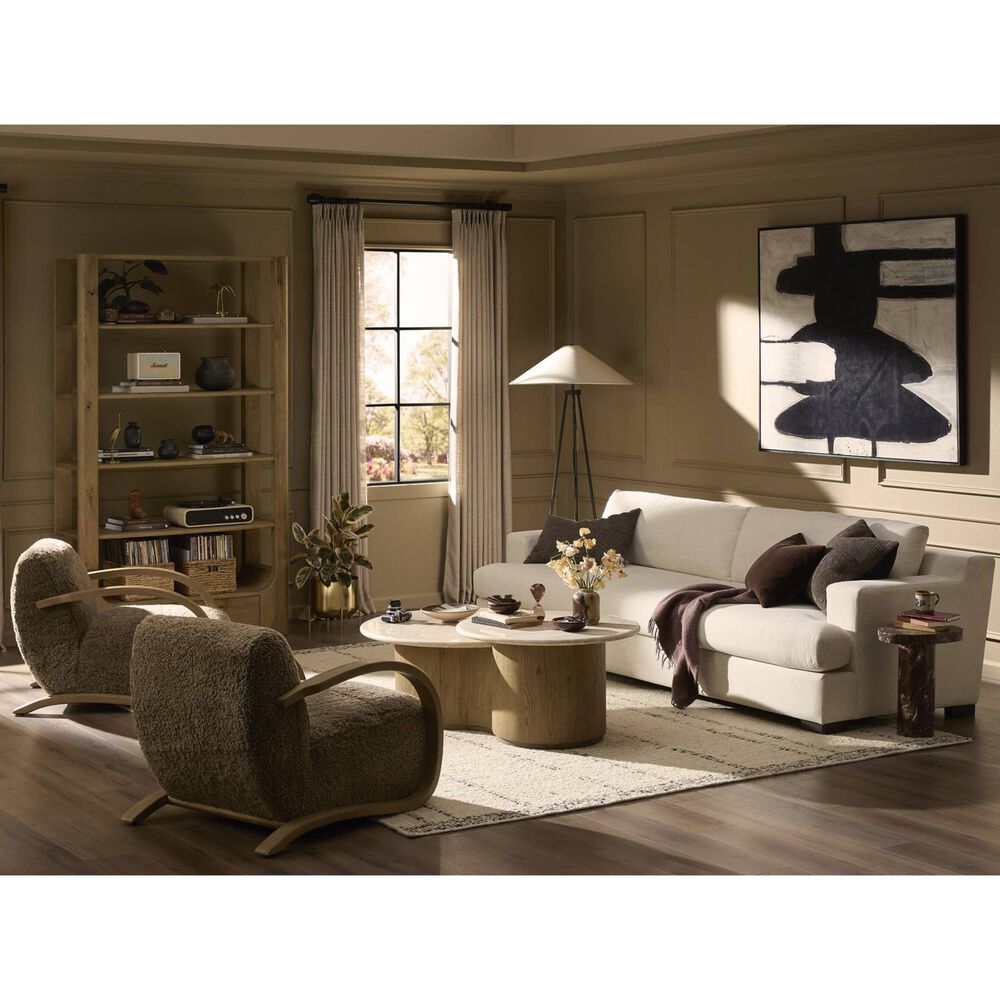 Four Hands Toro Coffee Table in Cappuccino and Rubbed Light Oak, , large
