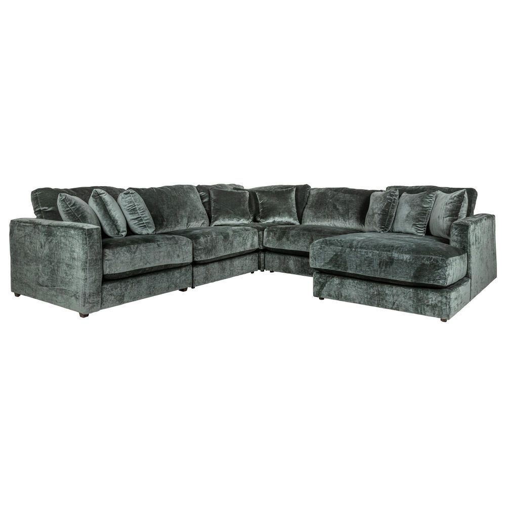 Hartsfield Remington 5-Piece Stationary Sectional in Pine, , large