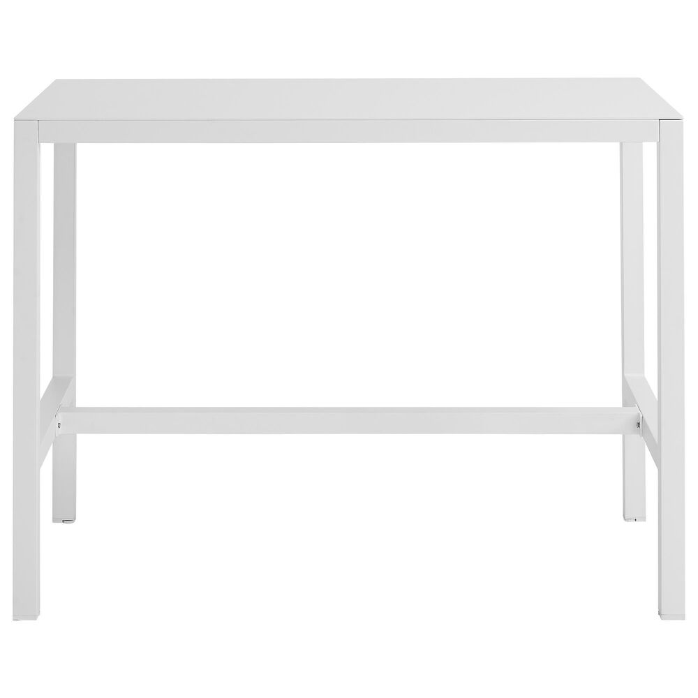Linon Home Decor Holland 54" Outdoor Dining Table in White, , large