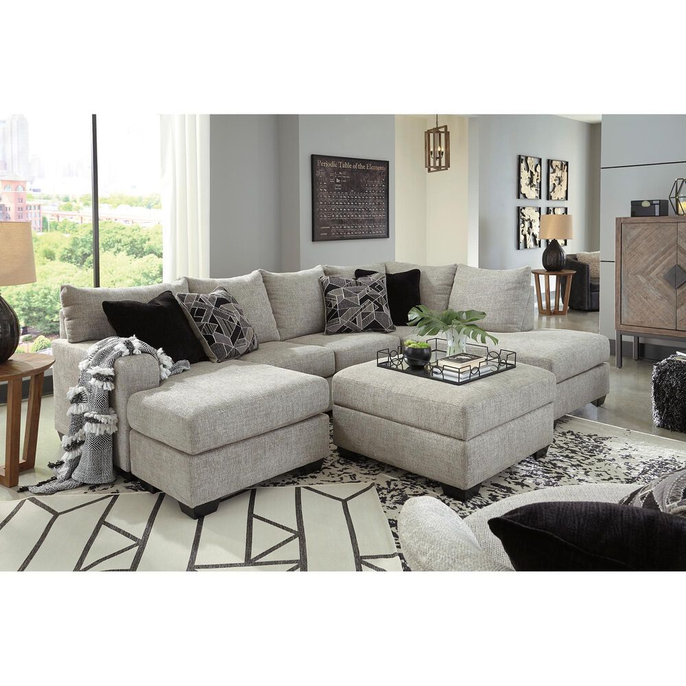 Ashley Megginson Storage Ottoman in Storm, , large