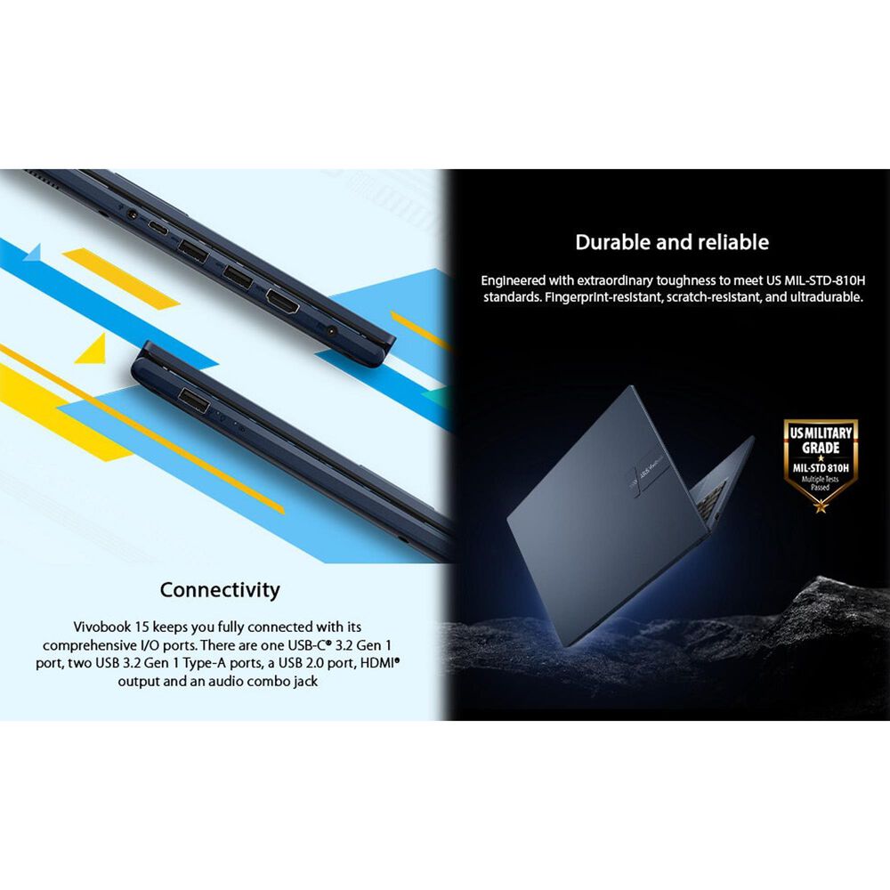 Acer Vivobook 15 15.6" Laptop | Intel Core i7 1355U - 16GB RAM - Intel Iris Xe Graphics - 1TB SSD in Quiet Blue, , large
