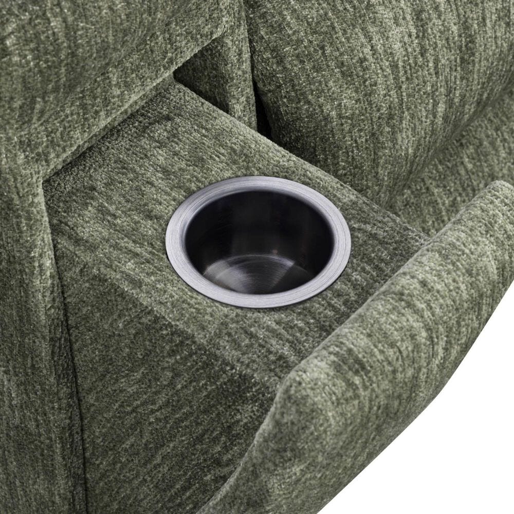 Simeon Collection Bronco Manual Rocker Recliner in Plush Forest, , large
