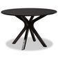 Baxton Studio Callie 7-Piece Dining Set in Sand/Dark Brown, , large