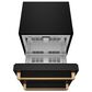 Thor Kitchen Gordon Ramsay 5.4 Cu. Ft. Undercounter Drawer Refrigerator with Bronze Handle Kit in Black, , large