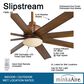 Minka-Aire Slipstream 65" Indoor/Outdoor Ceiling Fan with LED Light in Distressed Koa, , large