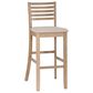 Linon Home Decor Torino Ladder Back Bar Stool in Grey Wash, , large
