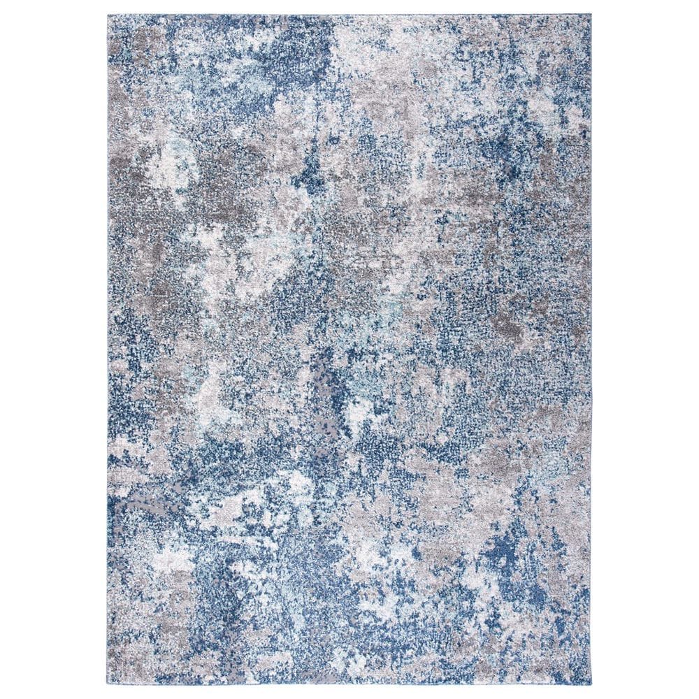 Safavieh Aston 5"3" x 7"7" Navy and Grey Area Rug, , large