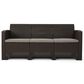 Noble House Selway 6-Piece Patio Square Firepit Chat Set in Brown, , large