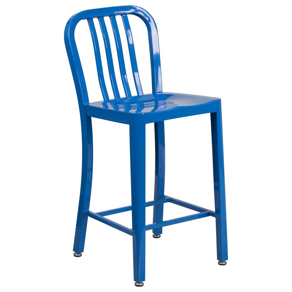Flash Furniture 24" Counter Stool in Blue, , large