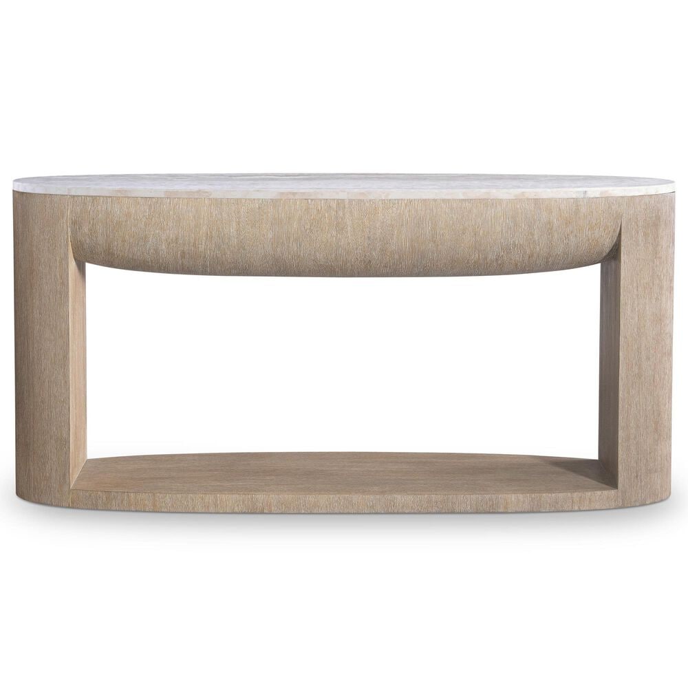 Bernhardt Loggia Oval Console Table in Aria, , large