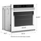 KitchenAid 30" Single Wall Oven with Air Fry Mode in White, , large