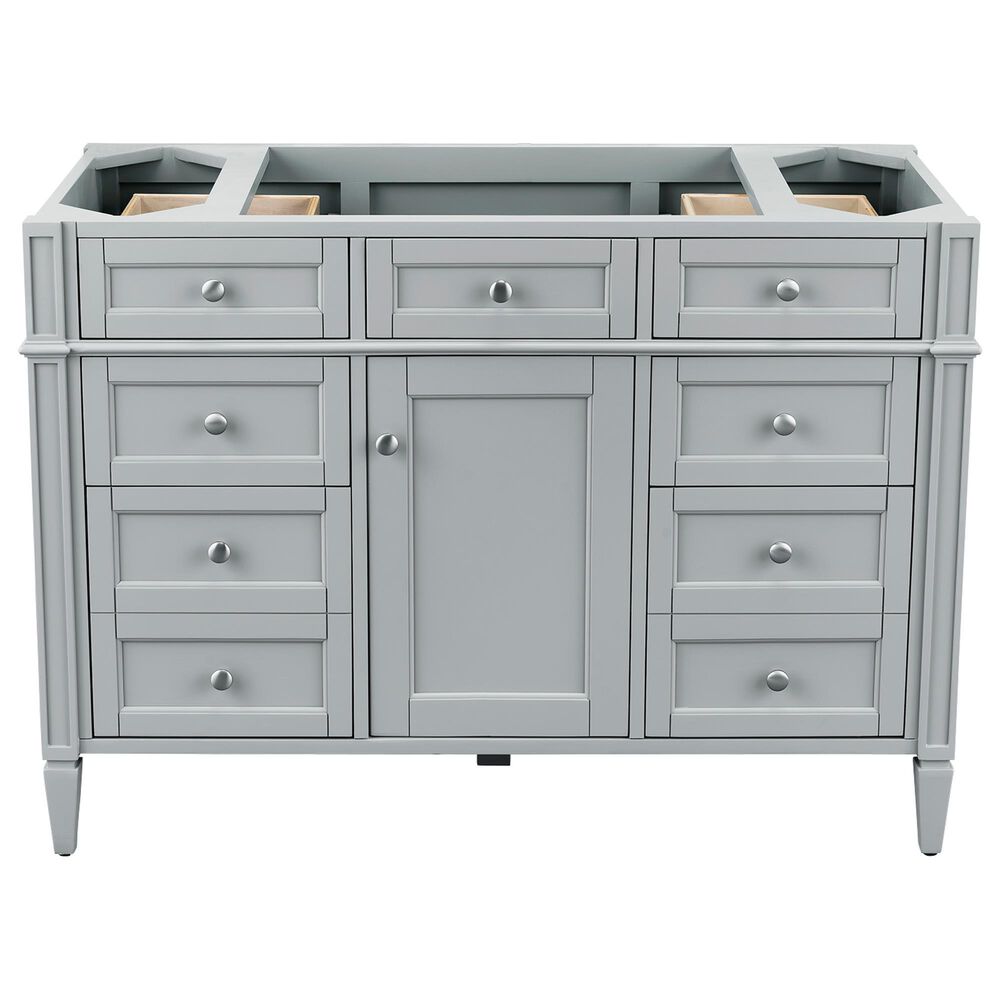 James Martin Vanities Brittany 30&quot; Single Bathroom Vanity in Urban Gray with Single Hole 3 cm White Zeus Quartz Top and Rectangular Sink, , large